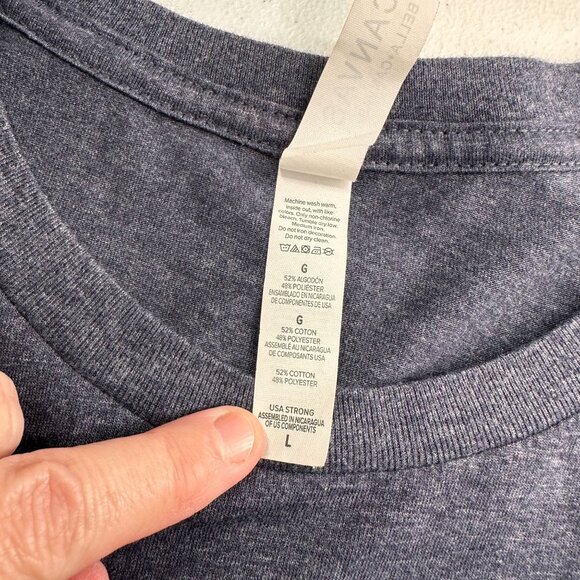 Small Town Girl Graphic T-Shirt Bella+Canvas L Navy Blue Cotton Blend Crewneck - Picture 5 of 9